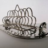 Silver metal taost holder