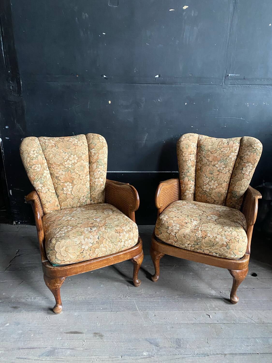 Paire de fauteuils bergère anglais Cannés