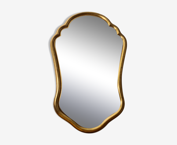 Miroir baroque classique doré à la feuille 65x41cm