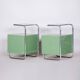 Bauhaus Side Tables in Chrome and Glass by Vichr a Spol., Czech, 1930s, Set of 2