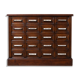 Apothecary Chest of Drawers, Solid Oak Wood, Restored, Early 20th Century