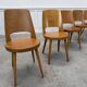 Suite de 6 chaises Baumann en hêtre