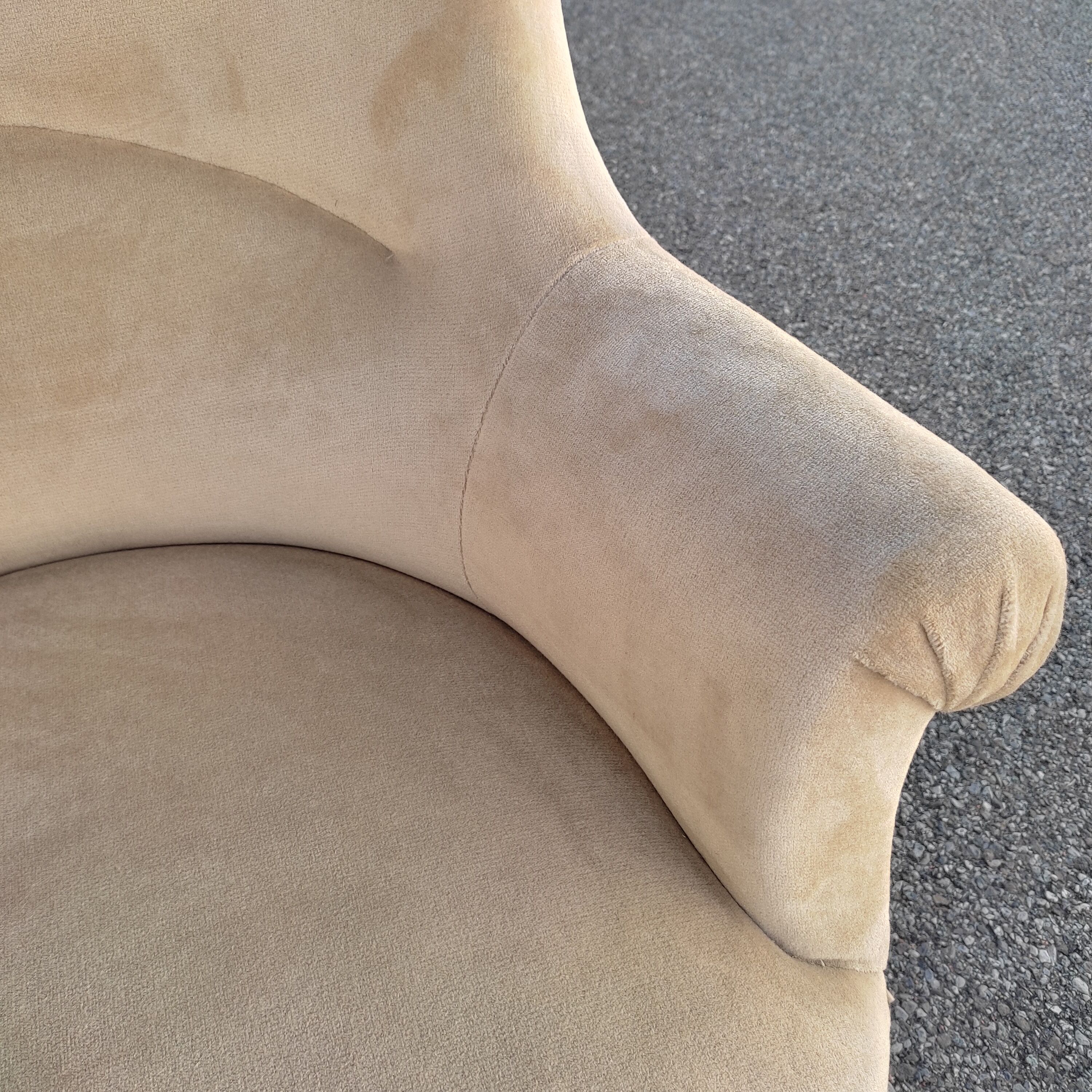 Pair of toad armchairs