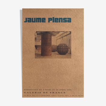 Poster Jaume Plensa 1990