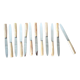 Set de 12 couteaux avec manches effet corne dans leur coffret