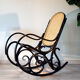 Rocking-chair black canned bentwood 1960-70