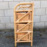 Commode en rotin vintage