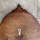 Old carved wooden mirror - 70 cm