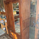 Antique Parisian wardrobe with mirror, hanging space and drawers.