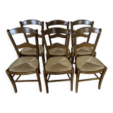 Cherry wood dining chairs
