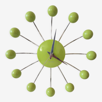 Green Karlsson Sputnik wall clock 90s