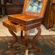 Worker end or back of sofa with inlaid decoration of period Charles X