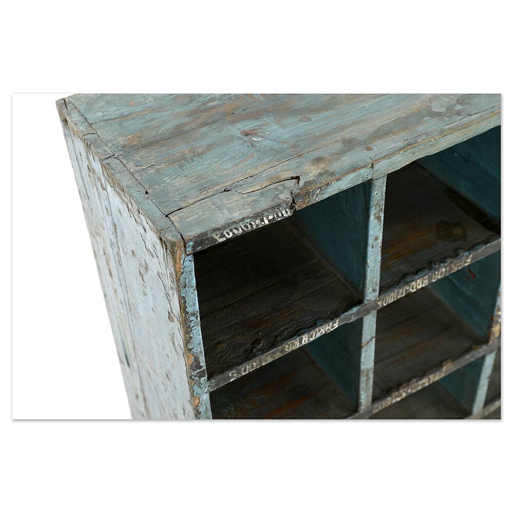 Antique workshop cabinet with 32 compartments