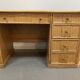 Unique desk in rattan or split rattan, Vivai del Sud style.