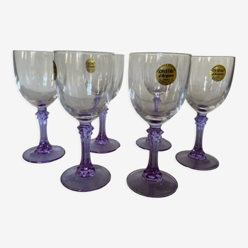 Coupes cristal Lilas vintage