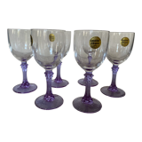 Vintage Lilac crystal cups