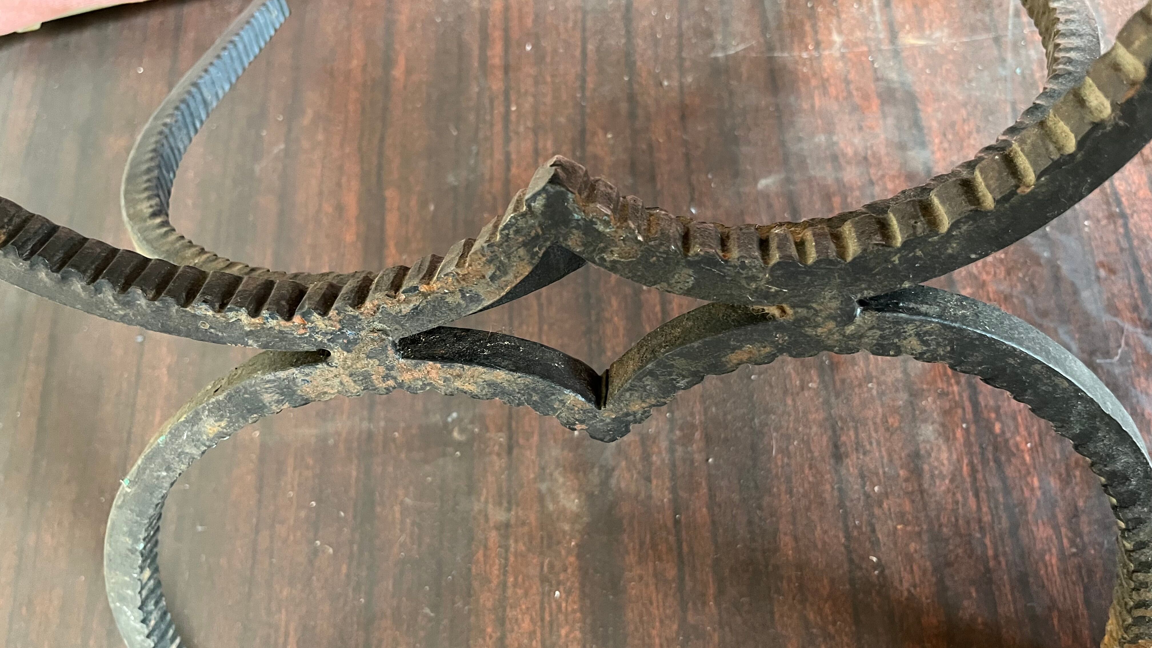 Wrought iron coffee table legs