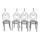 Vintage wrought iron chairs