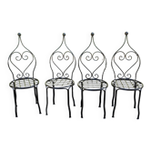 Vintage wrought iron chairs
