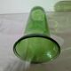 Vintage green glass vase – flared neck – 1960s/70s