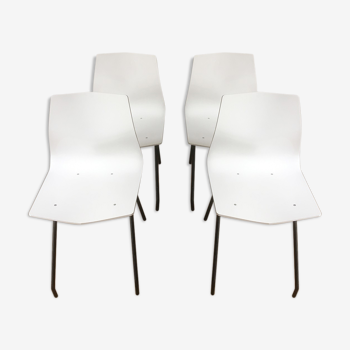 4 diamant chairs by René-Jean Caillette, for Steiner