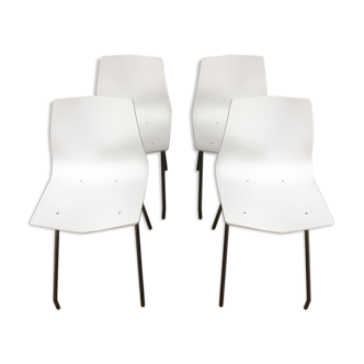4 diamant chairs by René-Jean Caillette, for Steiner