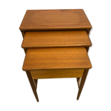 Scandinavian Gigognes Tables in Teak for Opal Möbel