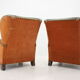 1940s Pair of Large Wing Chairs, Czechoslovakia