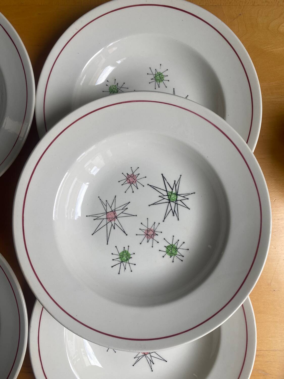 Gien - 6 Marie Claude series plates