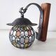 Retro wall light - Globe colored cloisonné glasses. - 1950-60