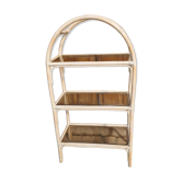 Vintage rattan shelf height