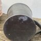 Pair of brutalist pewter cups signed