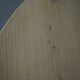 Architectural hand built Dining Table in white washed pine, 1970s