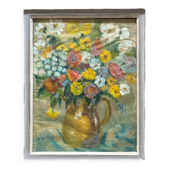 HSTP painting (Bouquet of flowers" circa 1950 mention Algiers