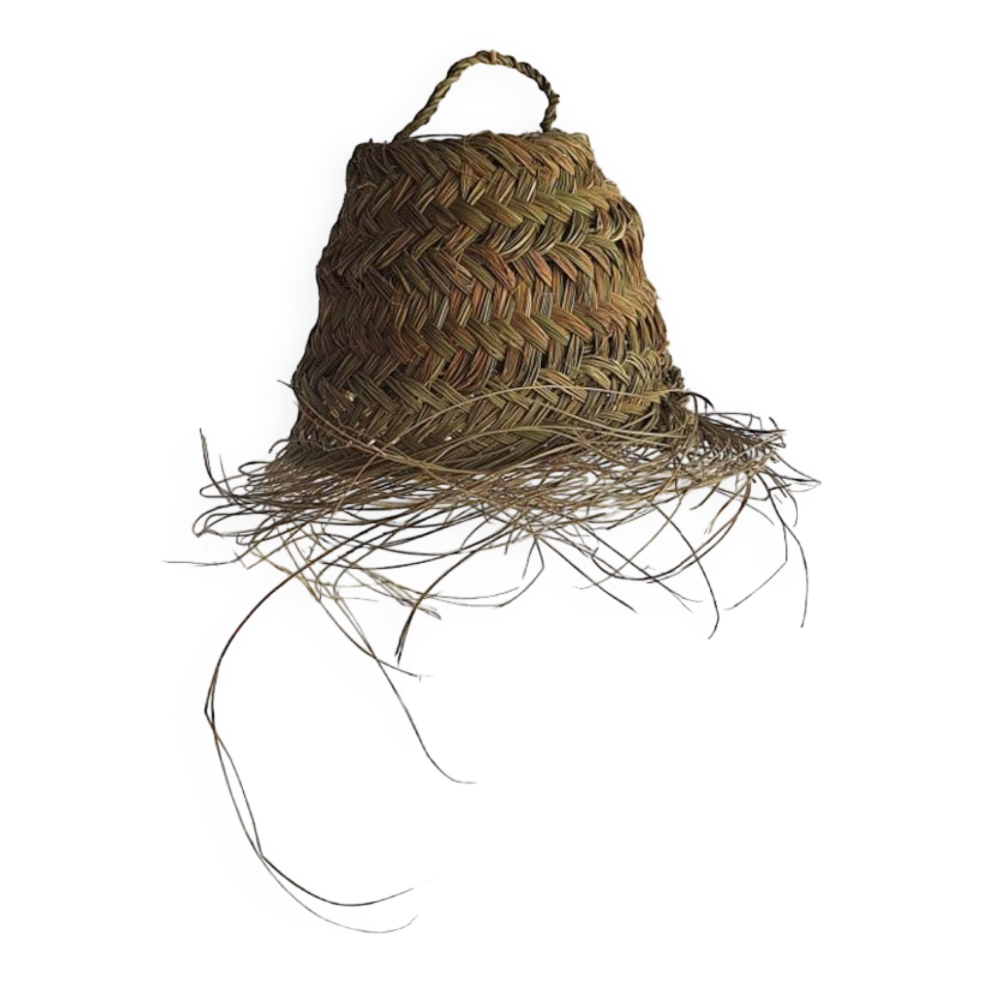 Doum pendant lamp in natural esparto