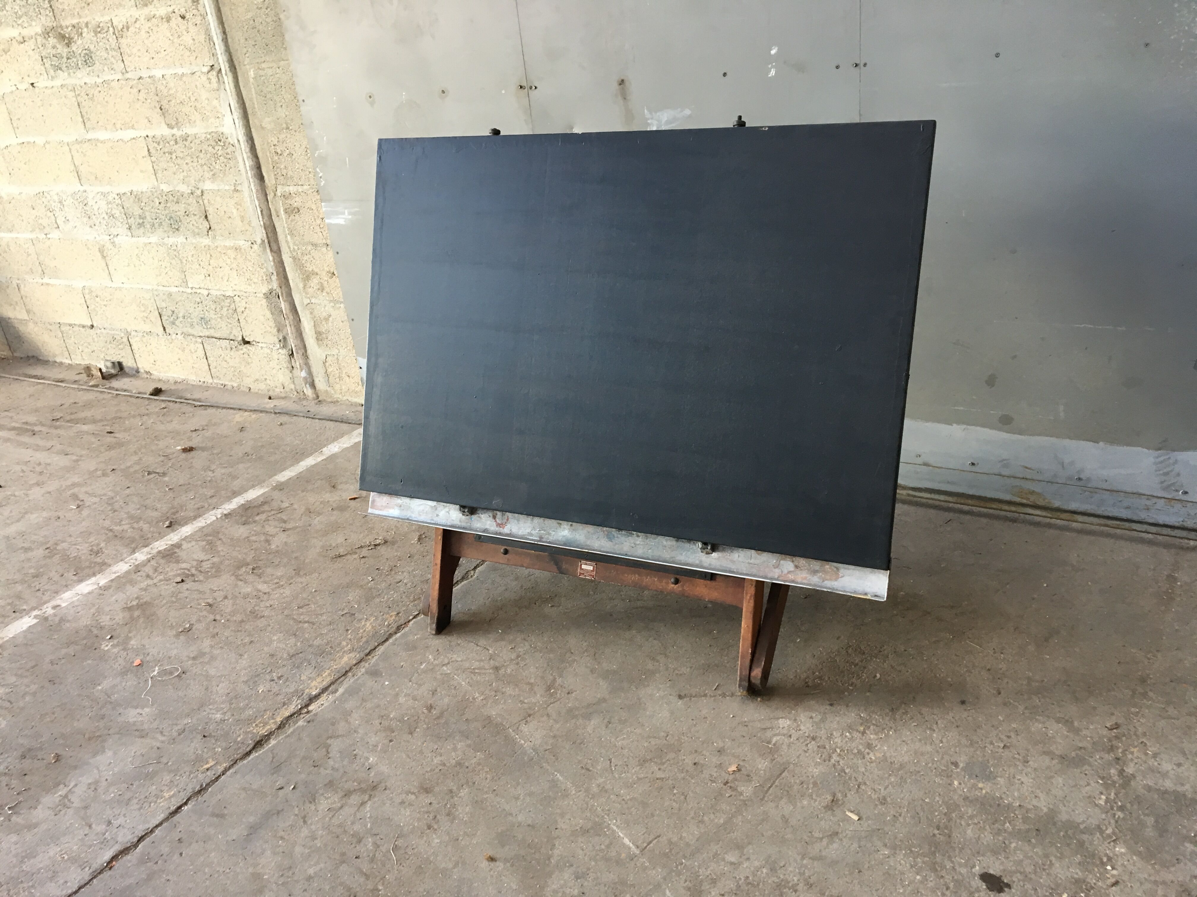 Antique wooden drawing table 1940 from Unic Paris