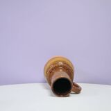 Brown & orange West Germany vase