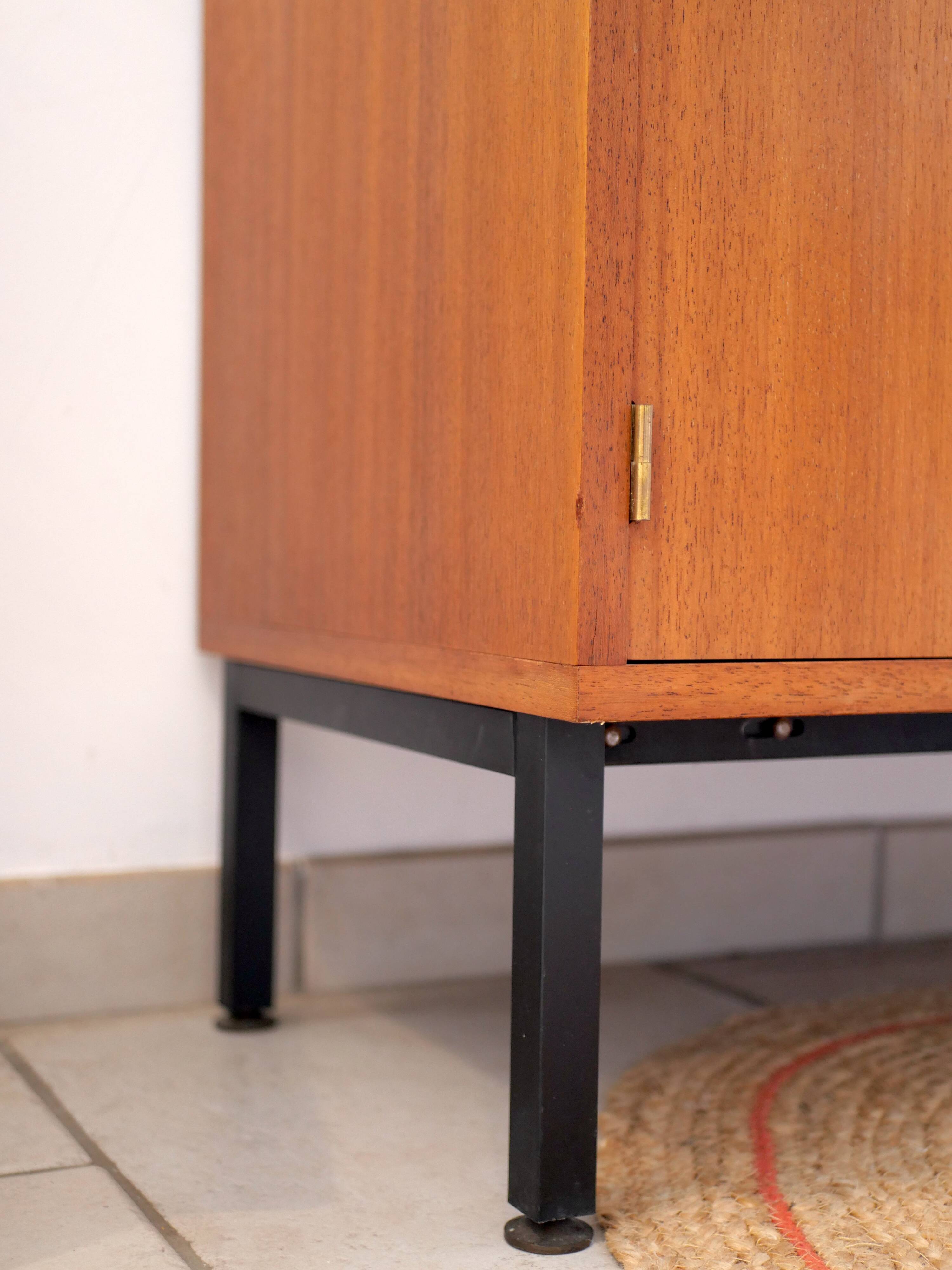 Modernist showcase library in teak