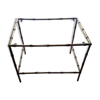 Petite table d’appoint en laiton massif années 40