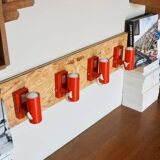 Set of 4 modernist wall lights