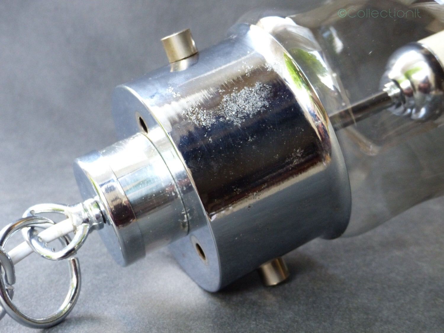 Vintage hanging shaped smoked glass bulb