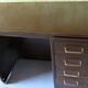 Petit bureau en métal avec rallonge par Roneo, France 1920