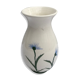 Vase ancien Cyprus céramique blanc dessin fleurs vintage