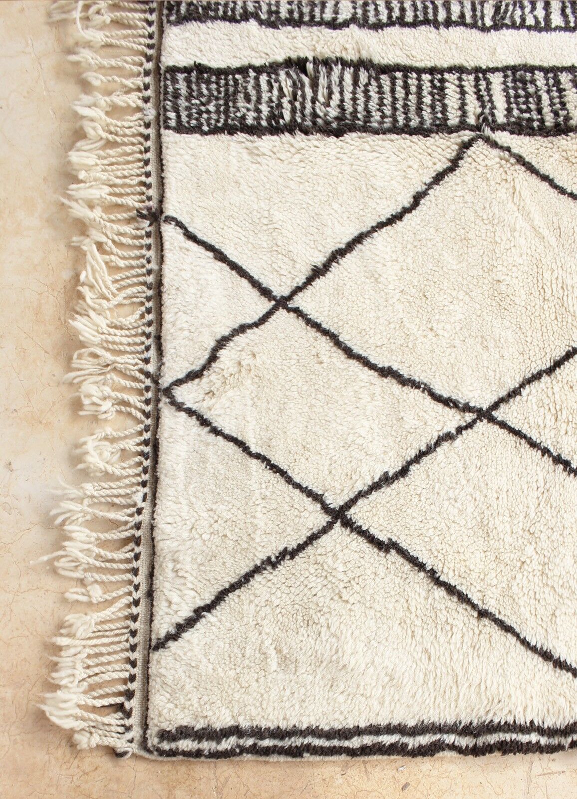 Berber Berber black and white or Ibd carpet 155 x 225