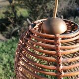 Ball rattan pendant light