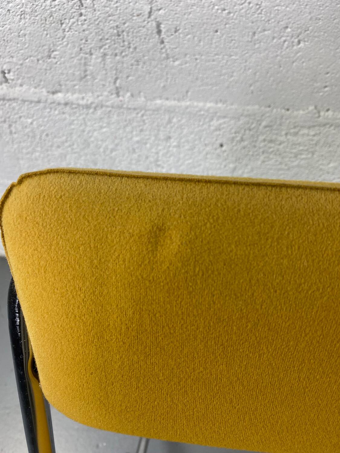 Mustard yellow folding chair