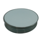 6 flat plates by Winterling Marktleuthen