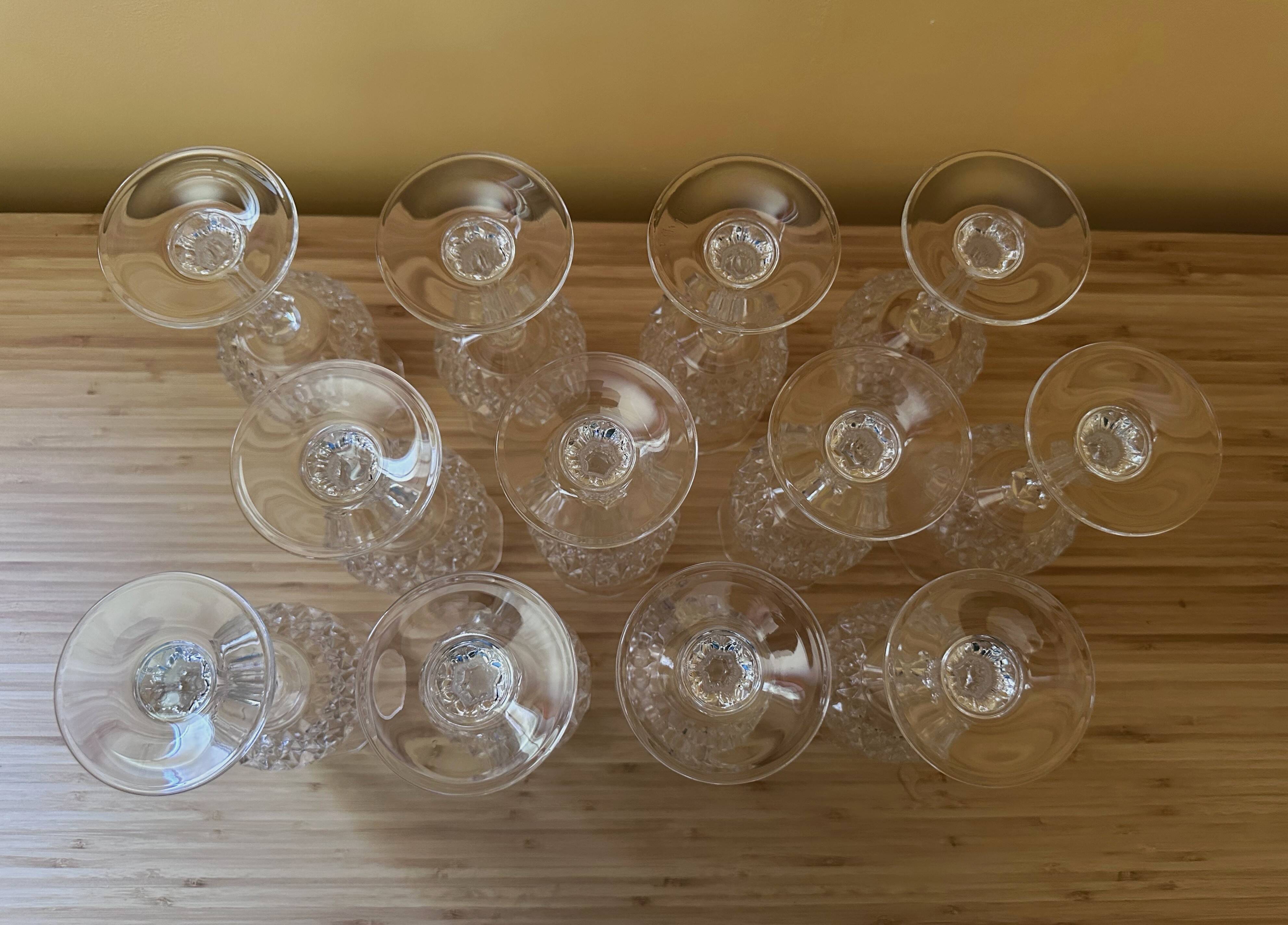 12 large glasses 21 cl "Lonchamp" Cristal d'Arques Vintage