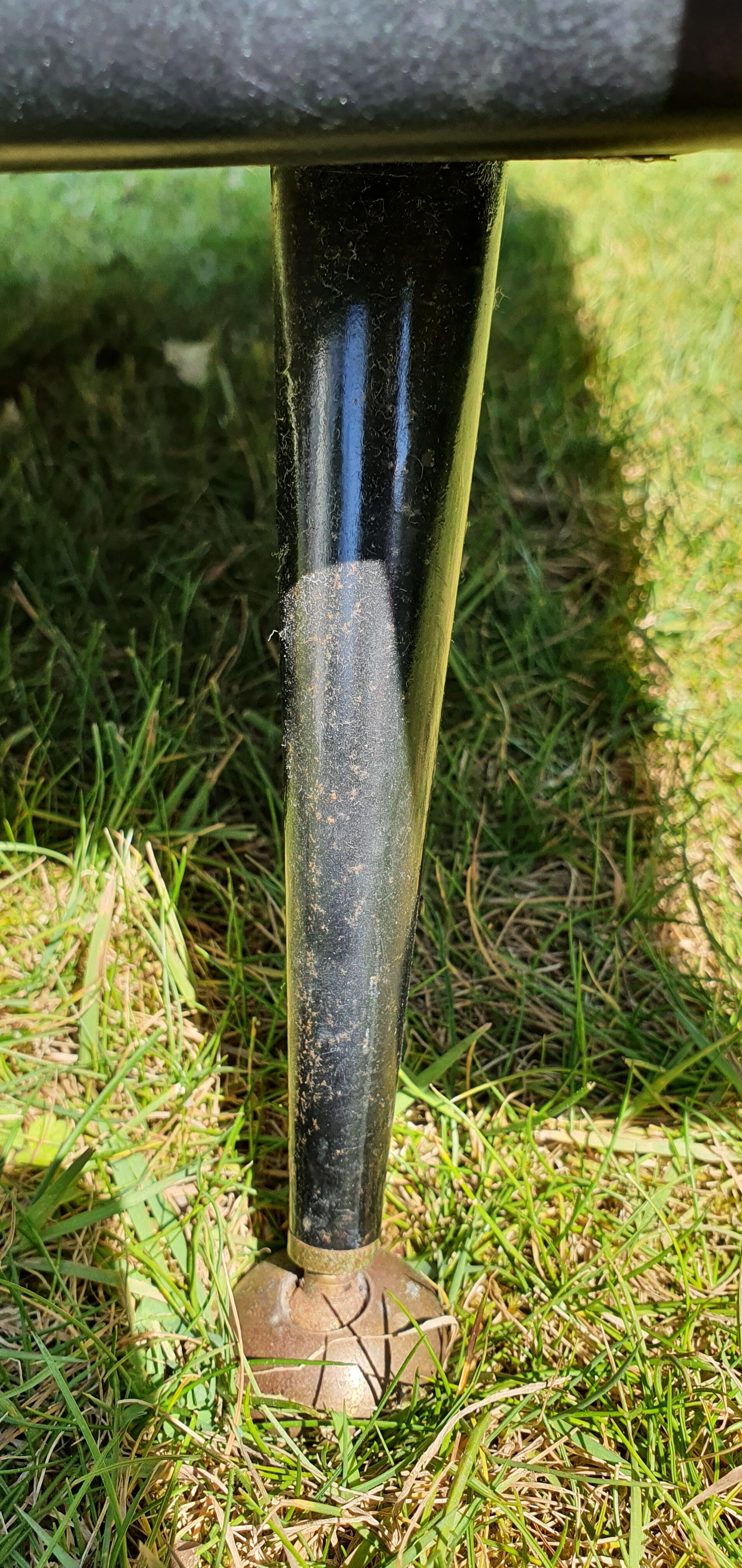Vintage sofa 3 places convertible, red fabric and black skaï.1960s.