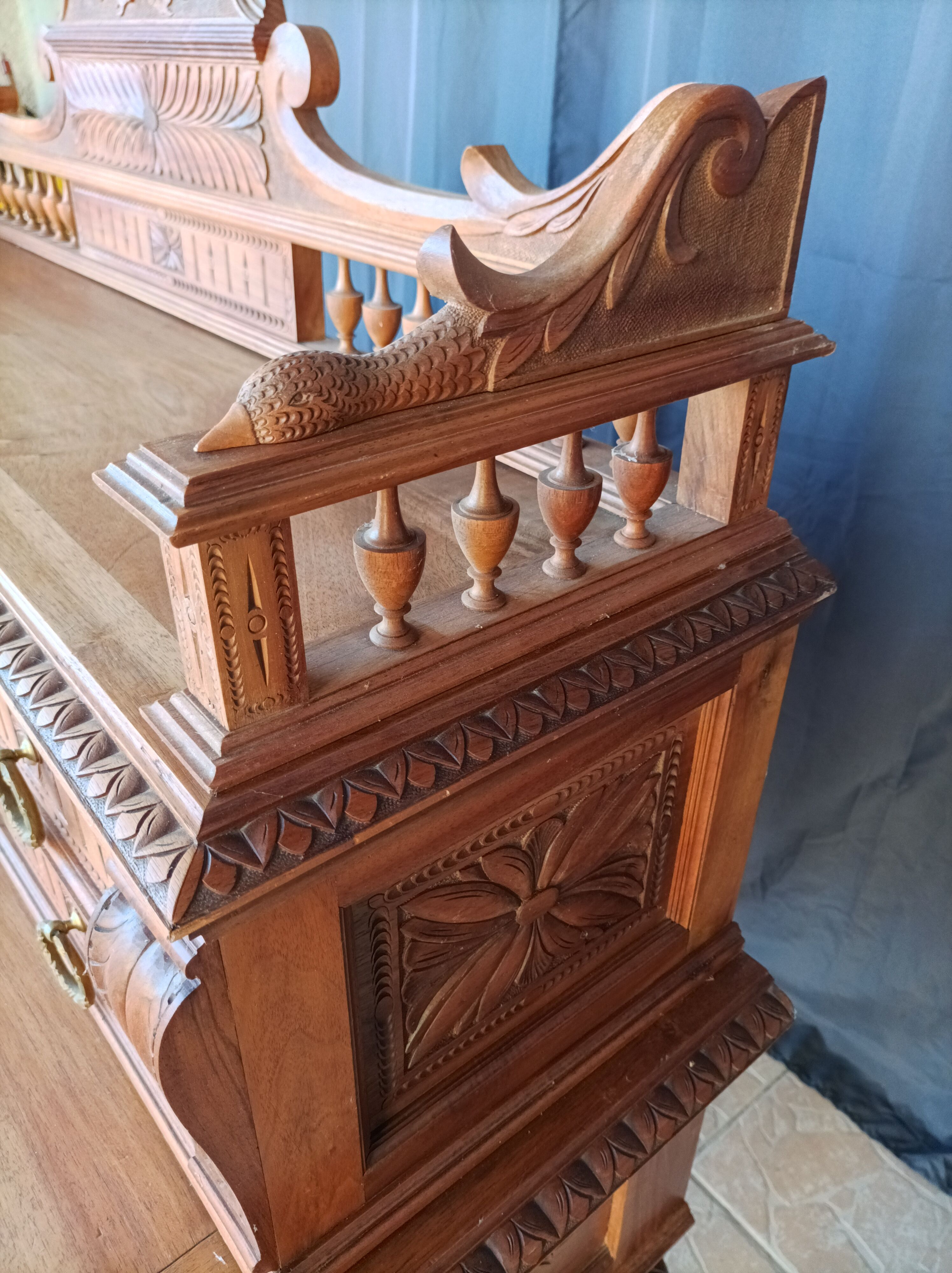 Louis XVI style walnut desk